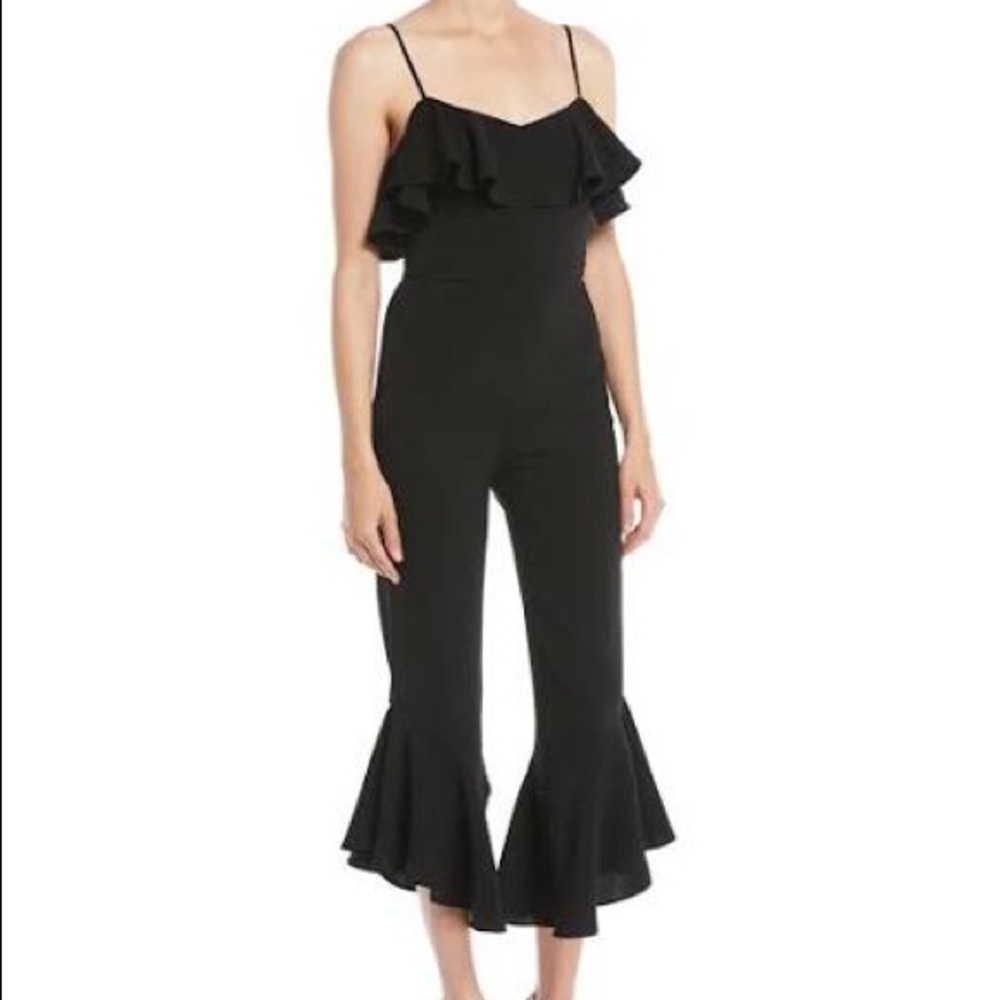 Likely Black Sansone Ruffle Jumpsuit